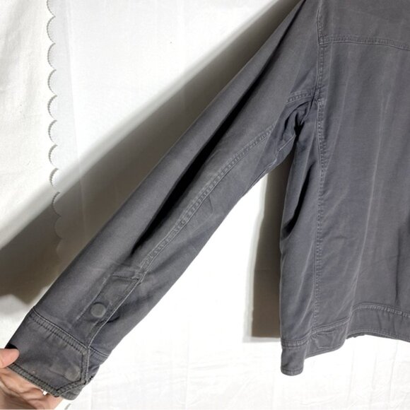 MEC Mountain Equipment Co Op Grey Organic Cotton Regular Fit Jacket M - Picture 11 of 14